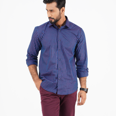 Men's Long-Sleeve non-Stretch Cotton Formal Shirt