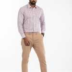 Men's Long Sleeve Multi Check Slim Fit Shirt