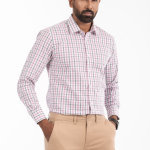 Men's Long Sleeve Multi Check Slim Fit Shirt