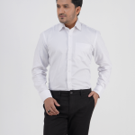 Men's Regular-Fit Long-Sleeve Formal Cotton Shirt (Premium)