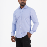 Men's Slim-Fit Long-Sleeve Cotton Shirt