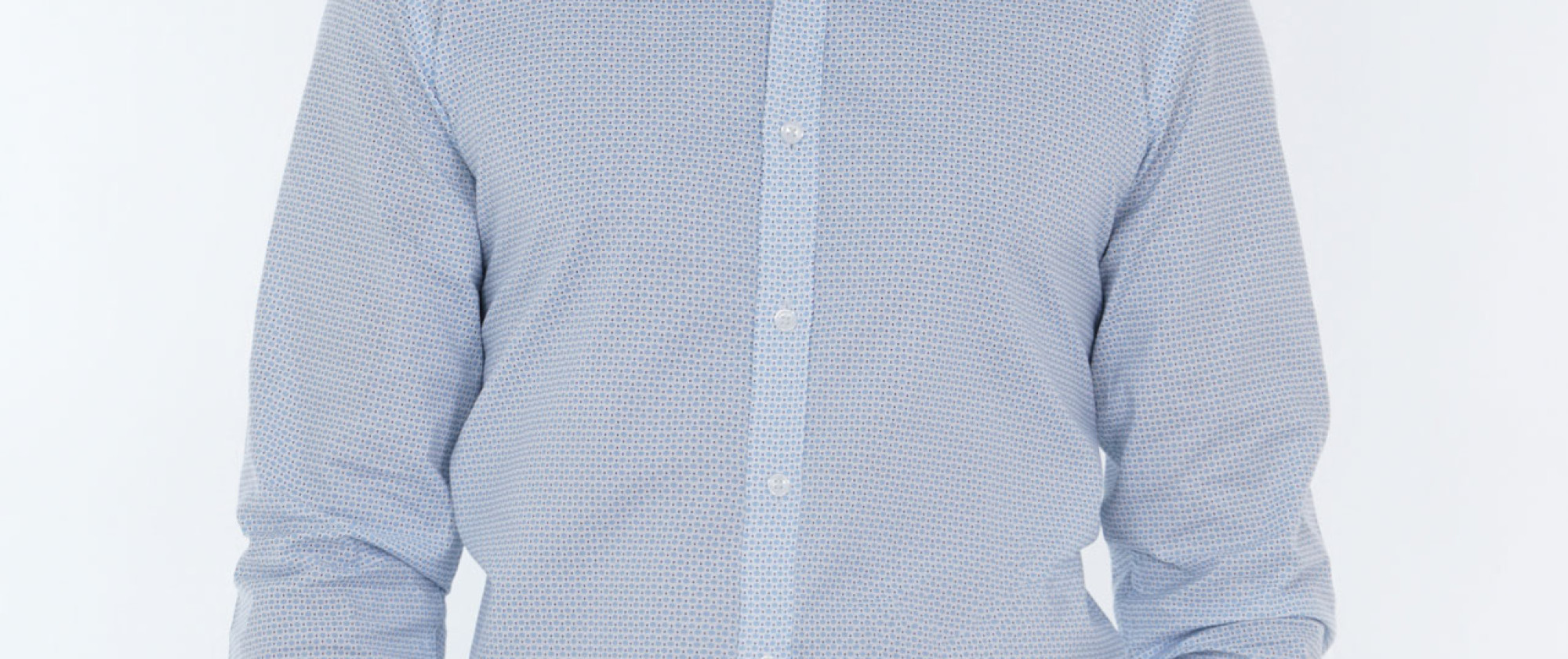 Men's Slim-Fit Long-Sleeve Cotton Formal Shirt - Red Rover: Premium Men ...