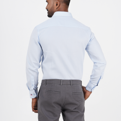 Men's Regular-Fit Long-Sleeve Single Pocket Formal Shirt (Premium)