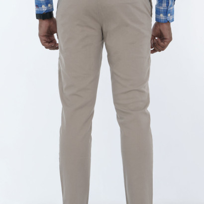 Men's Slim-Fit Flat-Face Chinos Twill Pant