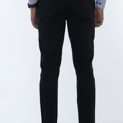 Men's Chino Flat Front Straight Slim-Fit Twill Pant