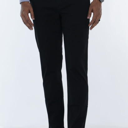 Men's Chino Flat Front Straight Slim-Fit Twill Pant