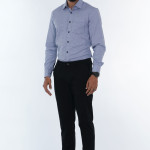 Men's Regular-Fit Long-Sleeve Print Formal Shirt