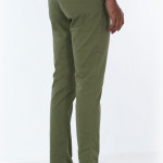 Men's Slim Fit Flat Front Casual Chinos Twill Pant
