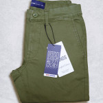 Men's Slim Fit Flat Front Casual Chinos Twill Pant