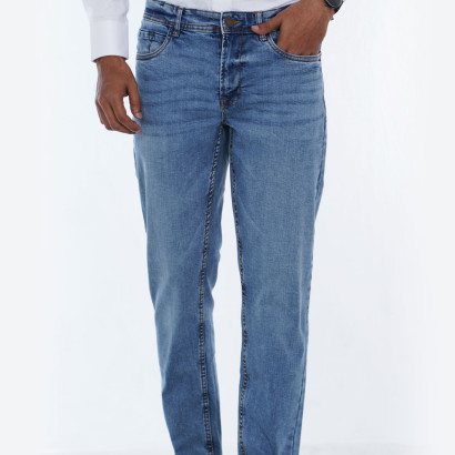 Mens Classic Slim Fit Relaxed Denim Jeans