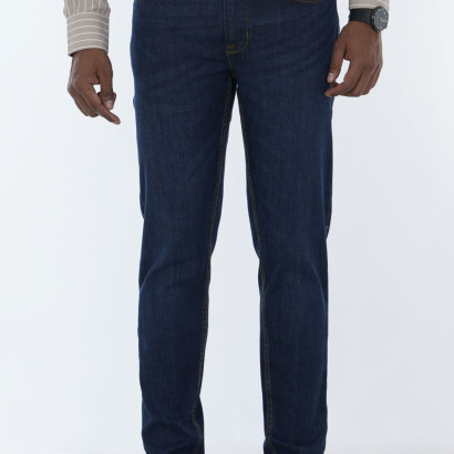 Men's Straight Jeans Slim-Fit Comfortable Denim Pants